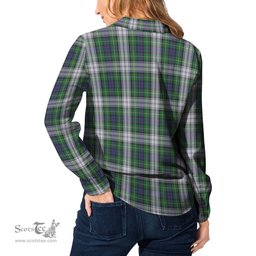 ScotsTee Shop Scottish Forbes Dress Clan Crest Tartan Womens Long Sleeve Shirt