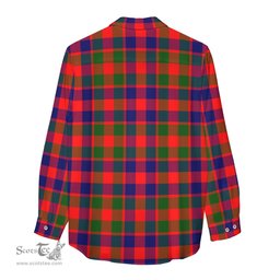 ScotsTee Shop Scottish Gow of Skeoch Clan Crest Tartan Womens Long Sleeve Shirt