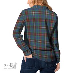 ScotsTee Shop Scottish Fraser Hunting Ancient Clan Tartan Womens Long Sleeve Shirt