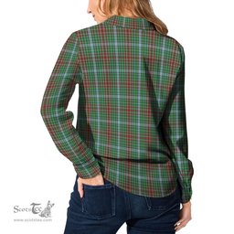 ScotsTee Shop Scottish Gayre Clan Crest Tartan Womens Long Sleeve Shirt