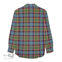 ScotsTee Shop Scottish Glass Clan Crest Tartan Womens Long Sleeve Shirt