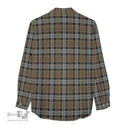 ScotsTee Shop Scottish Graham of Menteith Weathered Clan Tartan Womens Long Sleeve Shirt