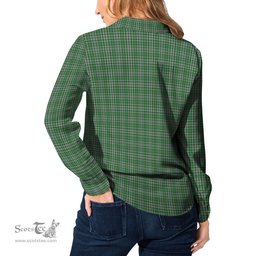 ScotsTee Shop Scottish Gayre Dress Clan Crest Tartan Womens Long Sleeve Shirt