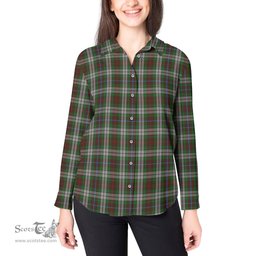 ScotsTee Shop Scottish Fraser Hunting Dress Clan Tartan Womens Long Sleeve Shirt