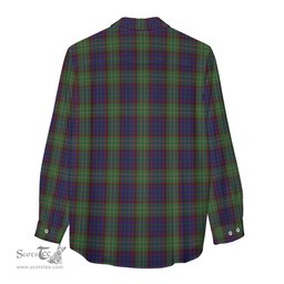 ScotsTee Shop Scottish Cunningham Hunting Clan Tartan Womens Long Sleeve Shirt