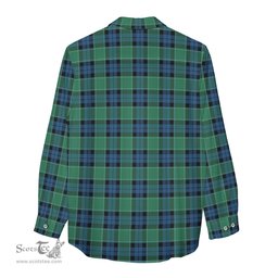ScotsTee Shop Scottish Graham of Menteith Ancient Clan Crest Tartan Womens Long Sleeve Shirt