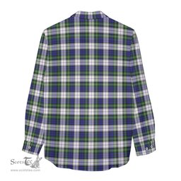 ScotsTee Shop Scottish Gordon Dress Modern Clan Crest Tartan Womens Long Sleeve Shirt