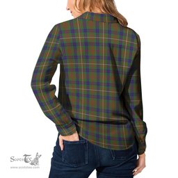 ScotsTee Shop Scottish Fraser Hunting Clan Tartan Womens Long Sleeve Shirt