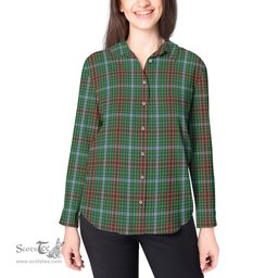 ScotsTee Shop Scottish Gayre Clan Tartan Womens Long Sleeve Shirt