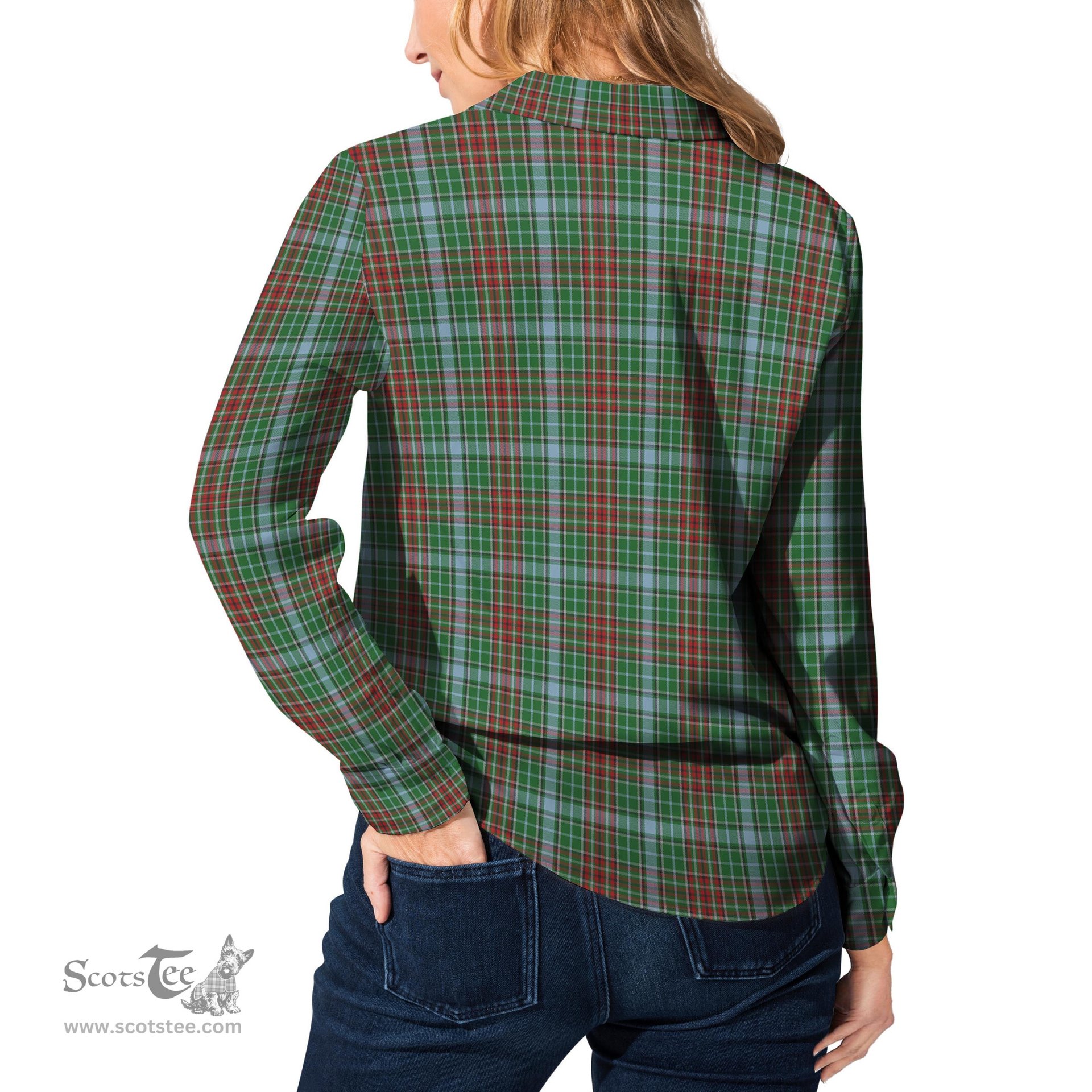 ScotsTee Shop Scottish Gayre Clan Tartan Womens Long Sleeve Shirt