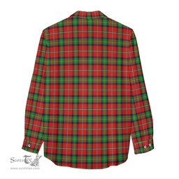 ScotsTee Shop Scottish Fullerton Clan Crest Tartan Womens Long Sleeve Shirt