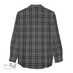 ScotsTee Shop Scottish Drummond Grey Clan Tartan Womens Long Sleeve Shirt