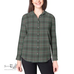ScotsTee Shop Scottish Craig Clan Tartan Womens Long Sleeve Shirt
