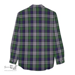 ScotsTee Shop Scottish Colquhoun Dress Clan Tartan Womens Long Sleeve Shirt