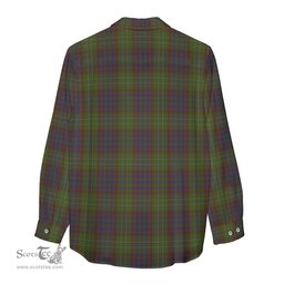 ScotsTee Shop Scottish Cunningham Hunting Modern Clan Crest Tartan Womens Long Sleeve Shirt