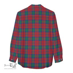 ScotsTee Shop Scottish Fotheringham Modern Clan Crest Tartan Womens Long Sleeve Shirt