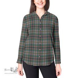 ScotsTee Shop Scottish Craig Ancient Clan Tartan Womens Long Sleeve Shirt