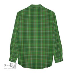 ScotsTee Shop Scottish Forrester or Foster Hunting Clan Crest Tartan Womens Long Sleeve Shirt