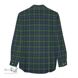 ScotsTee Shop Scottish Gordon Clan Tartan Womens Long Sleeve Shirt