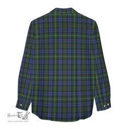 ScotsTee Shop Scottish Gow Hunting Clan Crest Tartan Womens Long Sleeve Shirt