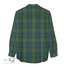 ScotsTee Shop Scottish Hunter of Hunterston Clan Crest Tartan Womens Long Sleeve Shirt
