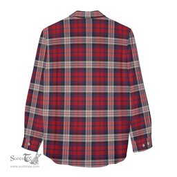 ScotsTee Shop Scottish MacDonald Dress Irish Clan Tartan Womens Long Sleeve Shirt