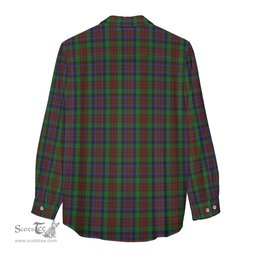 ScotsTee Shop Scottish MacDuff Hunting Clan Crest Tartan Womens Long Sleeve Shirt