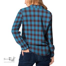 ScotsTee Shop Scottish Home Ancient Clan Tartan Womens Long Sleeve Shirt