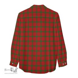 ScotsTee Shop Scottish MacDonald of Sleat Clan Crest Tartan Womens Long Sleeve Shirt