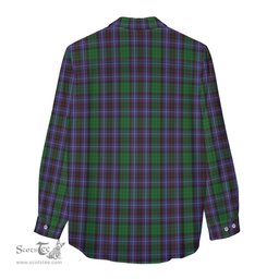ScotsTee Shop Scottish Hunter of Peebleshire Clan Tartan Womens Long Sleeve Shirt