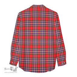 ScotsTee Shop Scottish MacFarlane Modern Clan Crest Tartan Womens Long Sleeve Shirt