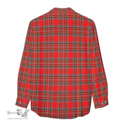 ScotsTee Shop Scottish MacBain Clan Crest Tartan Womens Long Sleeve Shirt