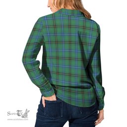 ScotsTee Shop Scottish Henderson Ancient Clan Crest Tartan Womens Long Sleeve Shirt