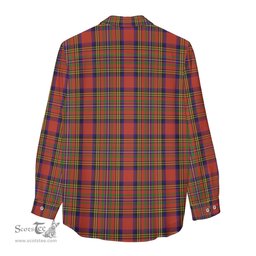 ScotsTee Shop Scottish Hepburn Clan Crest Tartan Womens Long Sleeve Shirt