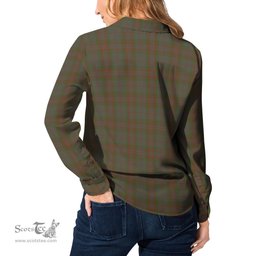 ScotsTee Shop Scottish Gray Clan Tartan Womens Long Sleeve Shirt