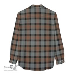 ScotsTee Shop Scottish Gunn Weathered Clan Tartan Womens Long Sleeve Shirt