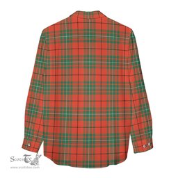 ScotsTee Shop Scottish MacAulay Ancient Clan Crest Tartan Womens Long Sleeve Shirt