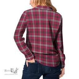 ScotsTee Shop Scottish Little Clan Tartan Womens Long Sleeve Shirt