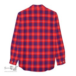 ScotsTee Shop Scottish Hamilton Modern Clan Tartan Womens Long Sleeve Shirt