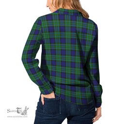 ScotsTee Shop Scottish MacCallum Modern Clan Tartan Womens Long Sleeve Shirt