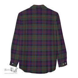 ScotsTee Shop Scottish MacDonald of Clan Ranald Clan Crest Tartan Womens Long Sleeve Shirt