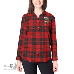 ScotsTee Shop Scottish Hogg Clan Crest Tartan Womens Long Sleeve Shirt