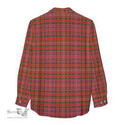 ScotsTee Shop Scottish MacAlister Modern Clan Tartan Womens Long Sleeve Shirt