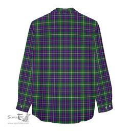 ScotsTee Shop Scottish Inglis Modern Clan Crest Tartan Womens Long Sleeve Shirt