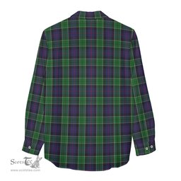 ScotsTee Shop Scottish Leslie Hunting Clan Tartan Womens Long Sleeve Shirt