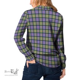 ScotsTee Shop Scottish MacDonald Ancient Clan Tartan Womens Long Sleeve Shirt