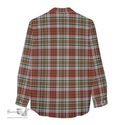 ScotsTee Shop Scottish MacAlister Dress Clan Crest Tartan Womens Long Sleeve Shirt