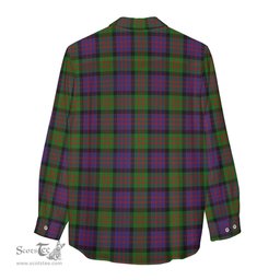 ScotsTee Shop Scottish MacDonald Clan Crest Tartan Womens Long Sleeve Shirt