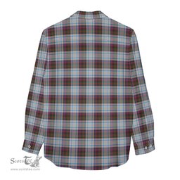 ScotsTee Shop Scottish MacDonald Dress Ancient Clan Tartan Womens Long Sleeve Shirt
