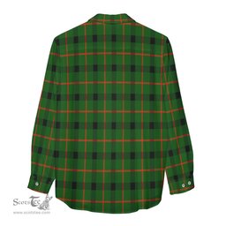 ScotsTee Shop Scottish Kincaid Modern Clan Crest Tartan Womens Long Sleeve Shirt
